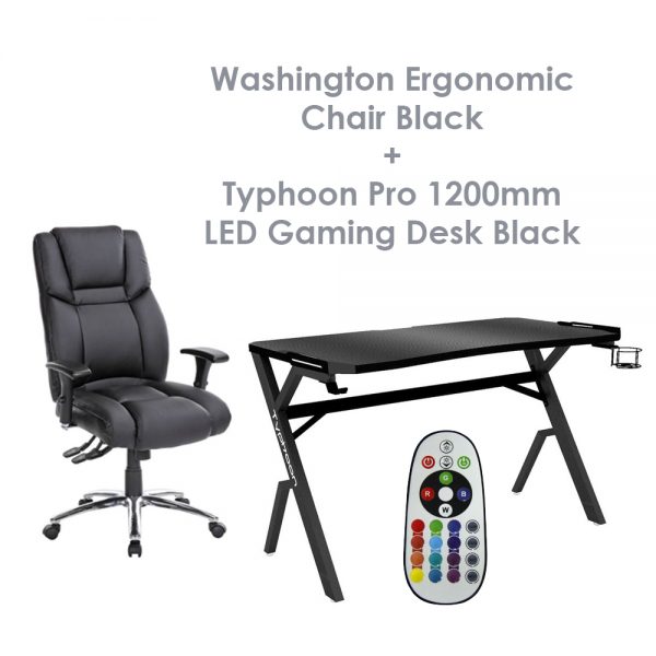 washington ergonomic chair black